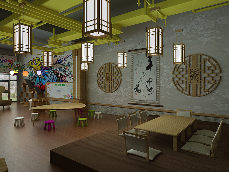 國學(xué)幼兒園裝修設(shè)計(jì)案例