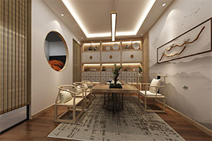 新中式工作室辦公室裝修設(shè)計案例