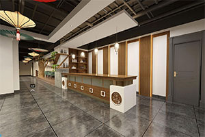 1200方現(xiàn)代新中式餐飲店裝修設(shè)計全景案例