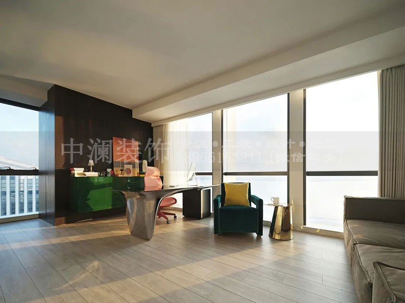 簡約大氣純凈藝術辦公室設計裝修風格